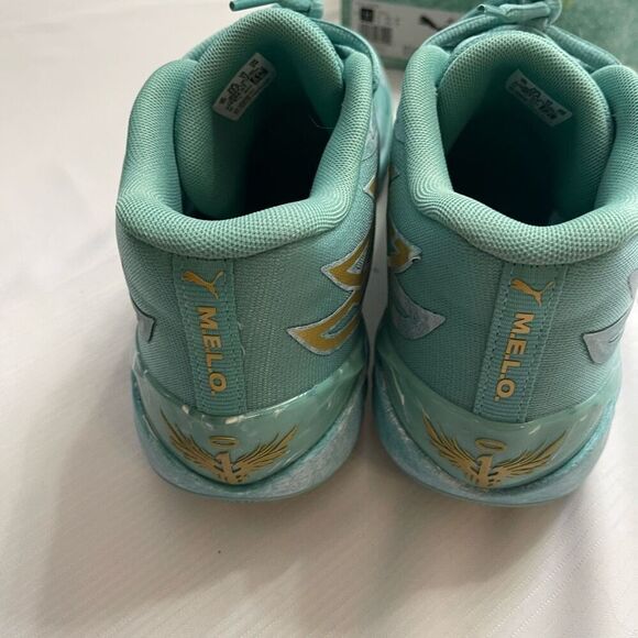 PUMA MELO MB.02 Jade Green Basketball Size 11 Rare Special Original Box - Picture 7 of 13